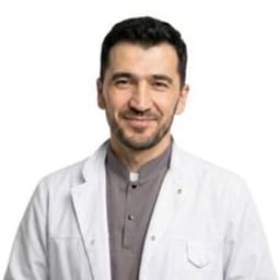 Portrait photo of a doctor, appointment in the city of Almaty