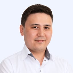 Portrait photo of a doctor, appointment in the city of Astana