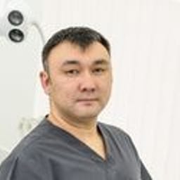 Portrait photograph of a doctor, appointment in the city of Almaty