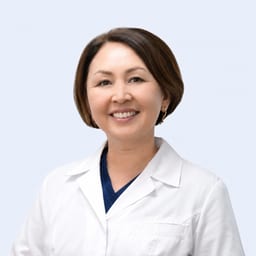 Portrait photo of a doctor, appointment in the city of Almaty