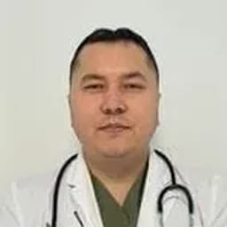 Portrait photo of a doctor, appointment in the city of Astana