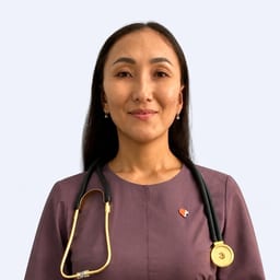 Portrait photo of a doctor, appointment in the city of Astana