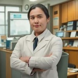 Portrait photo of a doctor, appointment in the city of Astana Portrait photo of a doctor, appointment in the city of Astana