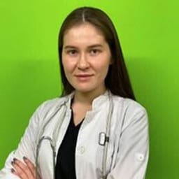 Portrait photo of a doctor, appointment in Almaty
