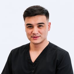 Portrait photo of a doctor, appointment in the city of Almaty