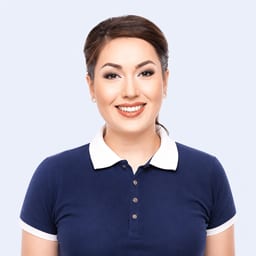 Portrait photo of a doctor, appointment in the city of Almaty
