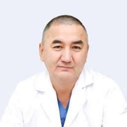 Portrait photo of a doctor, appointment in the city of Almaty