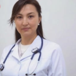 Portrait photo of a doctor, appointment in the city of Astana