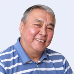 Portrait photo of a doctor, appointment in the city of Almaty