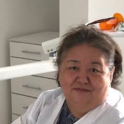Portrait photograph of a doctor, appointment in the city of Astana