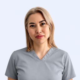 Portrait photo of a doctor, appointment in the city of Astana