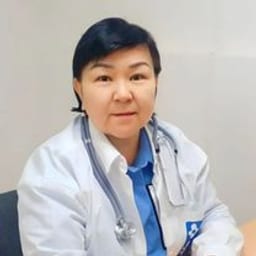 Portrait photo of a doctor, appointment in the city of Astana