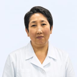 Portrait photo of a doctor, appointment in the city of Astana