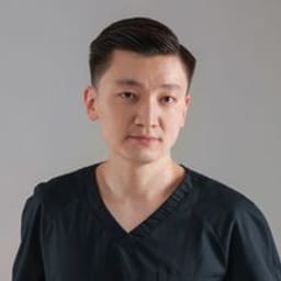 Portrait photograph of a doctor, appointment in the city of Almaty