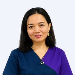 Portrait photo of a doctor, appointment in the city of Almaty
