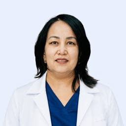 Portrait photo of a doctor, appointment in Almaty