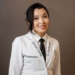 Portrait photo of a doctor, appointment in the city of Almaty