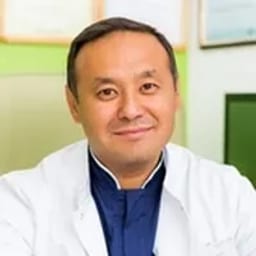 Portrait photo of a doctor, appointment in the city of Astana