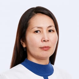 Portrait photo of a doctor, appointment in the city of Almaty