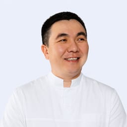 Portrait photo of a doctor, appointment in Astana