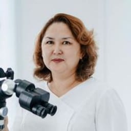 Portrait photo of a doctor, appointment in the city of Astana