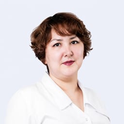 Portrait photo of a doctor, appointment in the city of Astana
