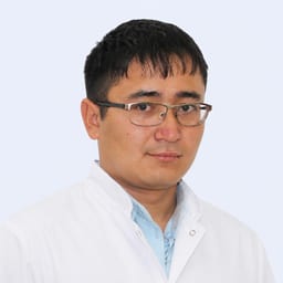 Portrait photo of a doctor, appointment in the city of Almaty