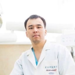 Portrait photo of a doctor, appointment in Astana