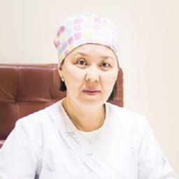 Portrait photo of a doctor, appointment in the city of Astana