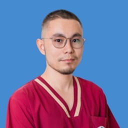 Portrait photo of a doctor, appointment in Almaty
