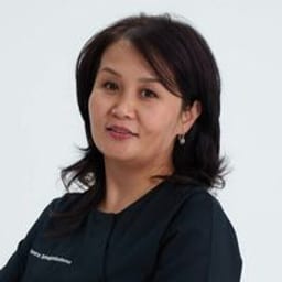 Portrait photograph of a doctor, appointment in the city of Astana