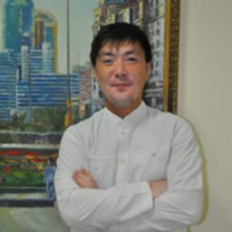 Portrait photo of a doctor, appointment in the city of Astana