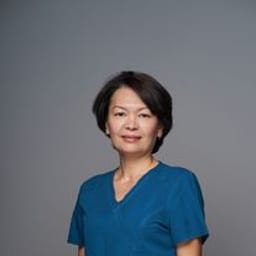 Portrait photo of a doctor, appointment in the city of Astana