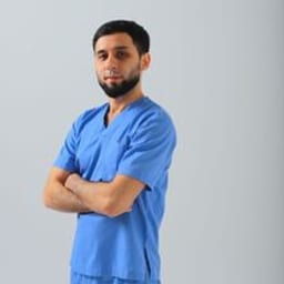 Portrait photo of a doctor, appointment in Astana