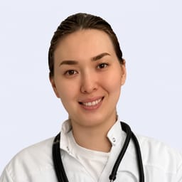 Portrait photo of a doctor, appointment in Astana