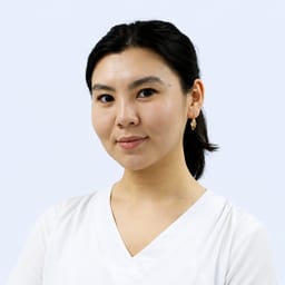 Portrait photo of a doctor, appointment in the city of Astana