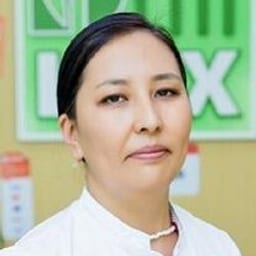 Portrait photo of a doctor, appointment in the city of Almaty
