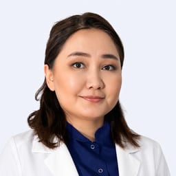Portrait photo of a doctor, appointment in the city of Almaty
