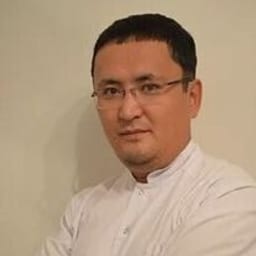 Portrait photo of a doctor, appointment in the city of Astana Portrait photo of a doctor, appointment in the city of Astana