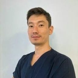Portrait photograph of a doctor, appointment in the city of Astana