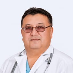 Portrait photo of a doctor, appointment in the city of Astana