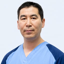 Portrait photo of a doctor, appointment in the city of Astana