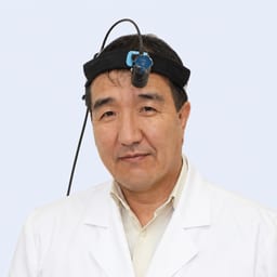 Portrait photo of a doctor, appointment in the city of Almaty