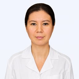 Portrait photo of a doctor, appointment in the city of Astana