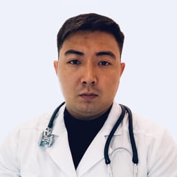Portrait photo of a doctor, appointment in the city of Astana