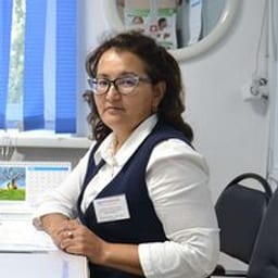 Portrait photo of a doctor, appointment in the city of Astana