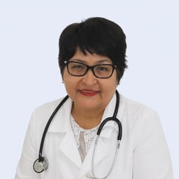Portrait photo of a doctor, appointment in the city of Astana