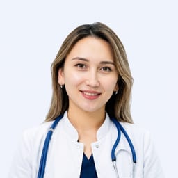 Portrait photo of a doctor, appointment in Almaty
