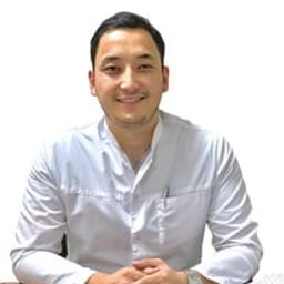Portrait photo of a doctor, appointment in Almaty