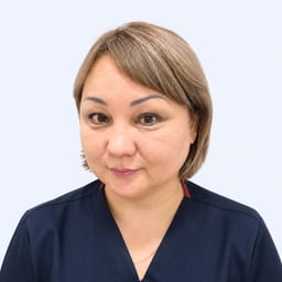 Portrait photo of a doctor, appointment in the city of Astana